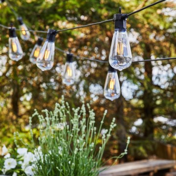 Markslöjd 107293 - Udendørs LED lyskæde GUIRLANDE GARDEN 10xLED 5,5m IP44
