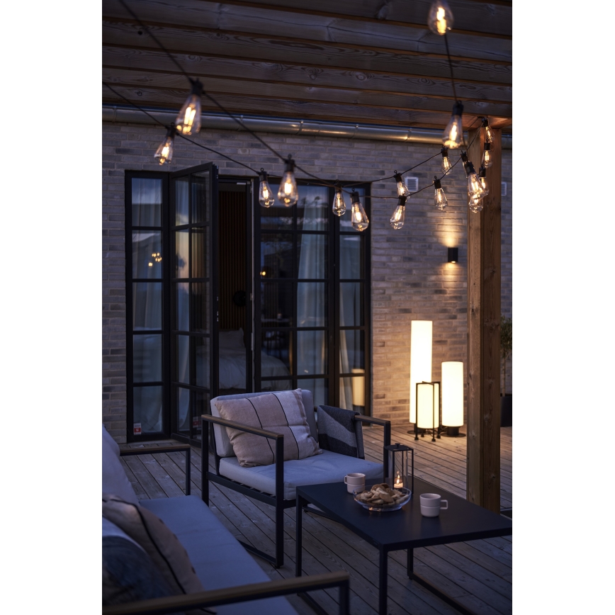 Markslöjd 107293 - Udendørs LED lyskæde GUIRLANDE GARDEN 10xLED 5,5m IP44