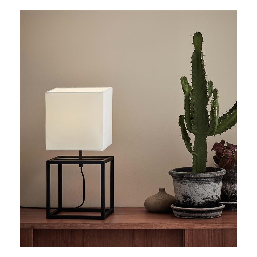 Markslöjd 107306 - Bordlampe CUBE 1xE27/60W/230V