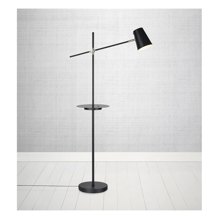 Markslöjd 107307 - Gulvlampe s USB LINEAR 1xE14/40W/230V