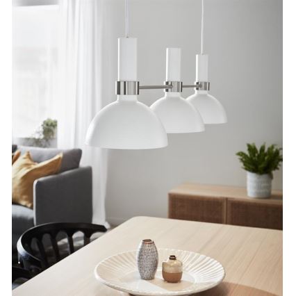 Markslöjd 107500 - Lysekrone i en snor LARRY 3xE27/60W/230V