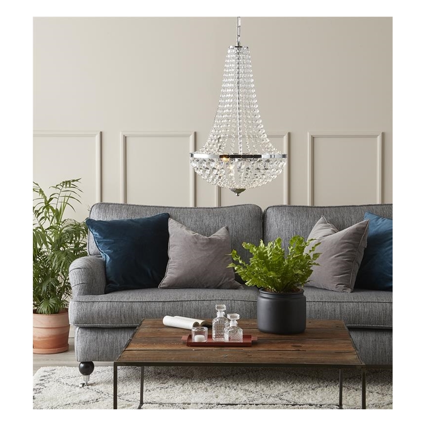 Markslöjd 107550 - Lysekrone i krystal til badeværelse GRÄNSÖ 2xG9/20W/230V kædeophæng