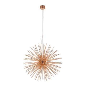Markslöjd 107752 - Pendel SOLEIL 12xE14/20W/260V Rosenguld