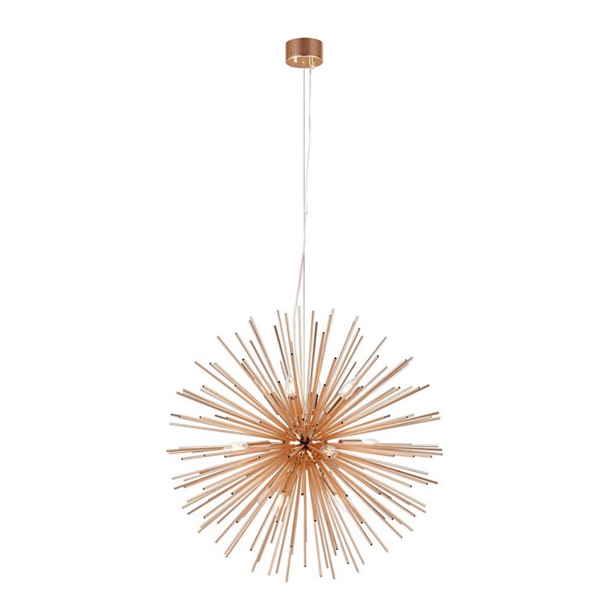 Markslöjd 107752 - Pendel SOLEIL 12xE14/20W/260V Rosenguld