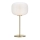 Markslöjd 107819 - Bordlampe SOBER 1xE27/60W/230V hvid/messing