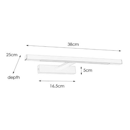 Markslöjd 107865 - LED spejllampe til badeværelse NEPTUNUS LED/6W/230V IP44