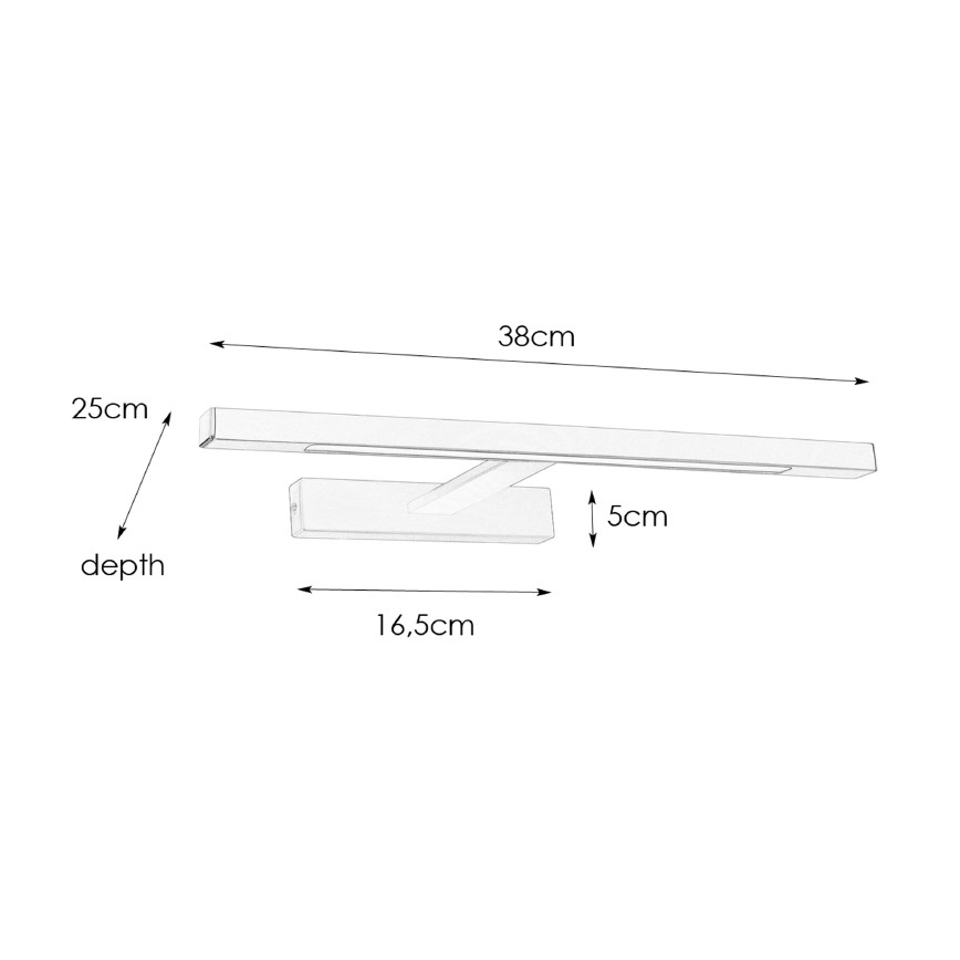 Markslöjd 107865 - LED spejllampe til badeværelse NEPTUNUS LED/6W/230V IP44