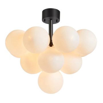 Markslöjd 107913 - Overflademonteret lysekrone MERLOT 13xG9/20W/230V Ø 56 cm hvid/sort