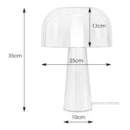 Markslöjd 107934 - Bordlampe BLANCA 1xE14/25W/230V