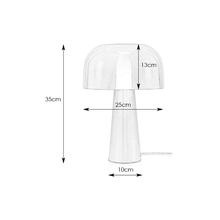 Markslöjd 107934 - Bordlampe BLANCA 1xE14/25W/230V