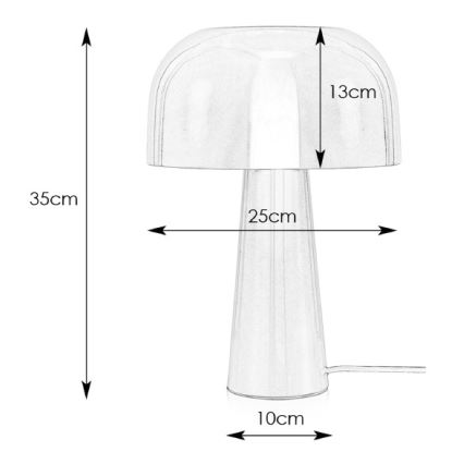 Markslöjd 107935 - Bordlampe BLANCA 1xE14/25W/230V