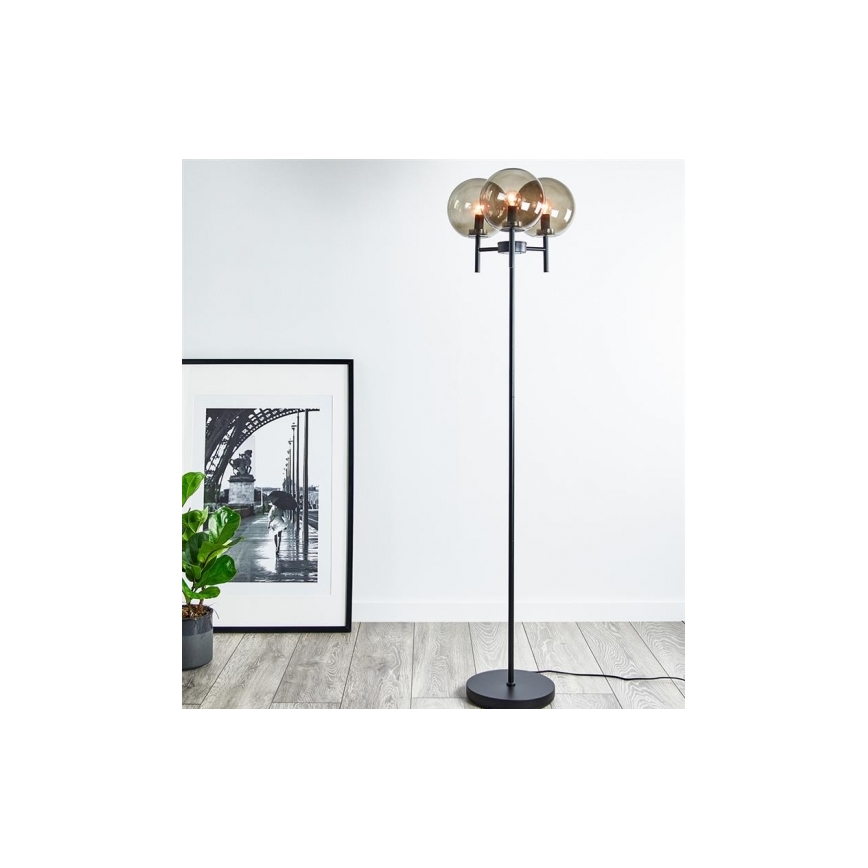 Markslöjd 107947 - Gulvlampe CROWN 3xE14/20W/230V