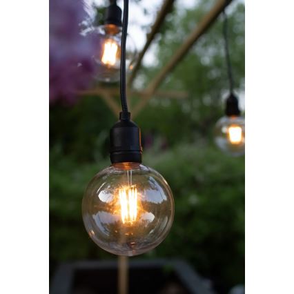 Markslöjd 107989 - LED udendørs hængelampe GARDEN24 LED/2,86W/24V IP44 sort/klar
