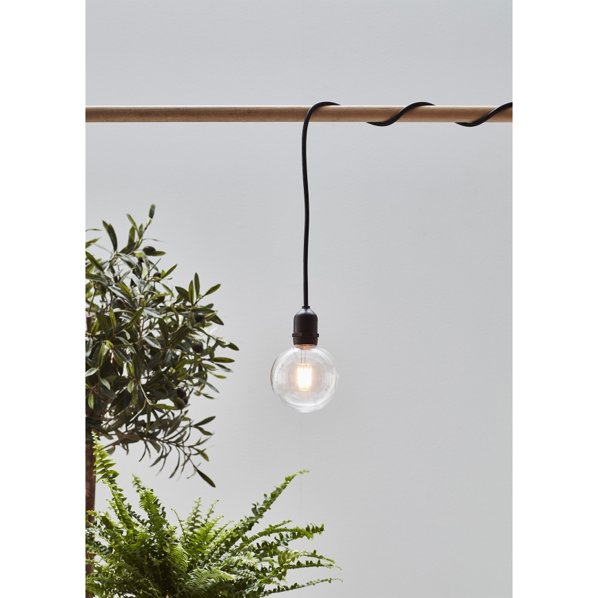 Markslöjd 107989 - LED udendørs hængelampe GARDEN24 LED/2,86W/24V IP44 sort/klar