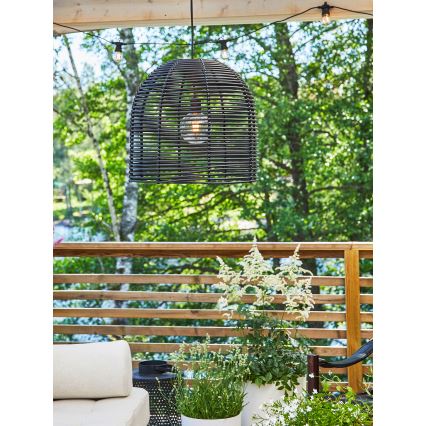 Markslöjd 107990 - LED udendørs hængelampe GARDEN24 LED/2,86W/24V IP44 rattan/sort