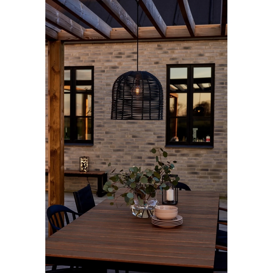 Markslöjd 107990 - LED udendørs hængelampe GARDEN24 LED/2,86W/24V IP44 rattan/sort