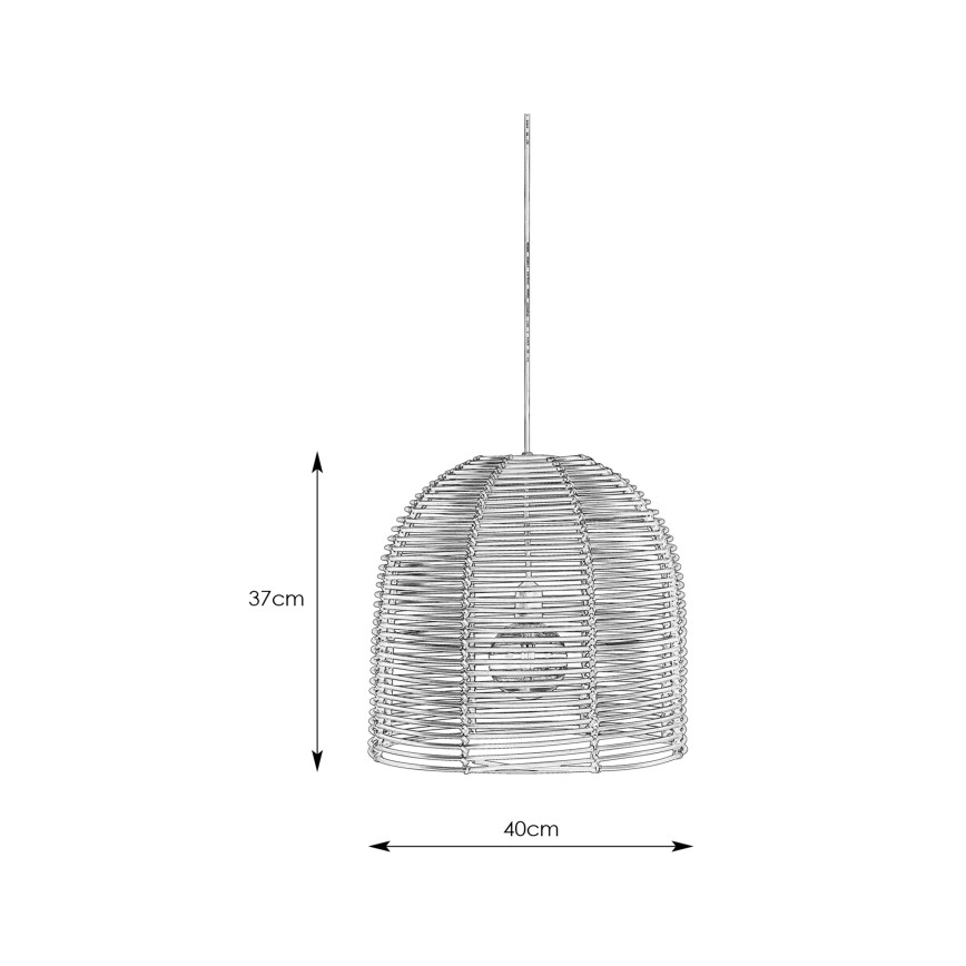 Markslöjd 107990 - LED udendørs hængelampe GARDEN24 LED/2,86W/24V IP44 rattan/sort