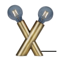 Markslöjd 108053 - Bordlampe SIMUL 1xE27/40W + 1xE14/40W/230V guldfarvet