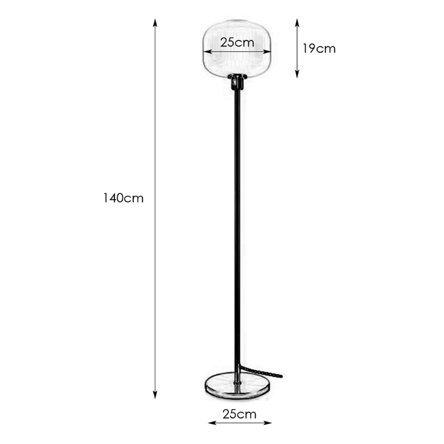 Markslöjd 108054 - Gulvlampe SOBER 1xE27/40W/230V messingfarvet