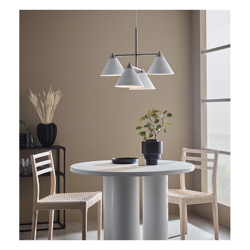 Markslöjd 108077 - Pendel KLINT 4xE14/40W/230V hvid