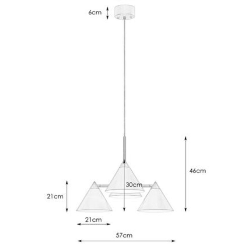 Markslöjd 108077 - Pendel KLINT 4xE14/40W/230V hvid