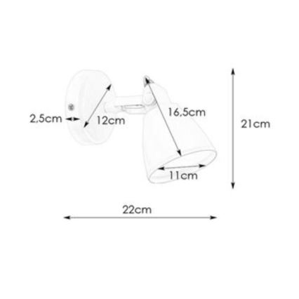 Markslöjd 108082 - Væglampe til badeværelse FJÄLLBACKA 1xG9/20W/230V IP44