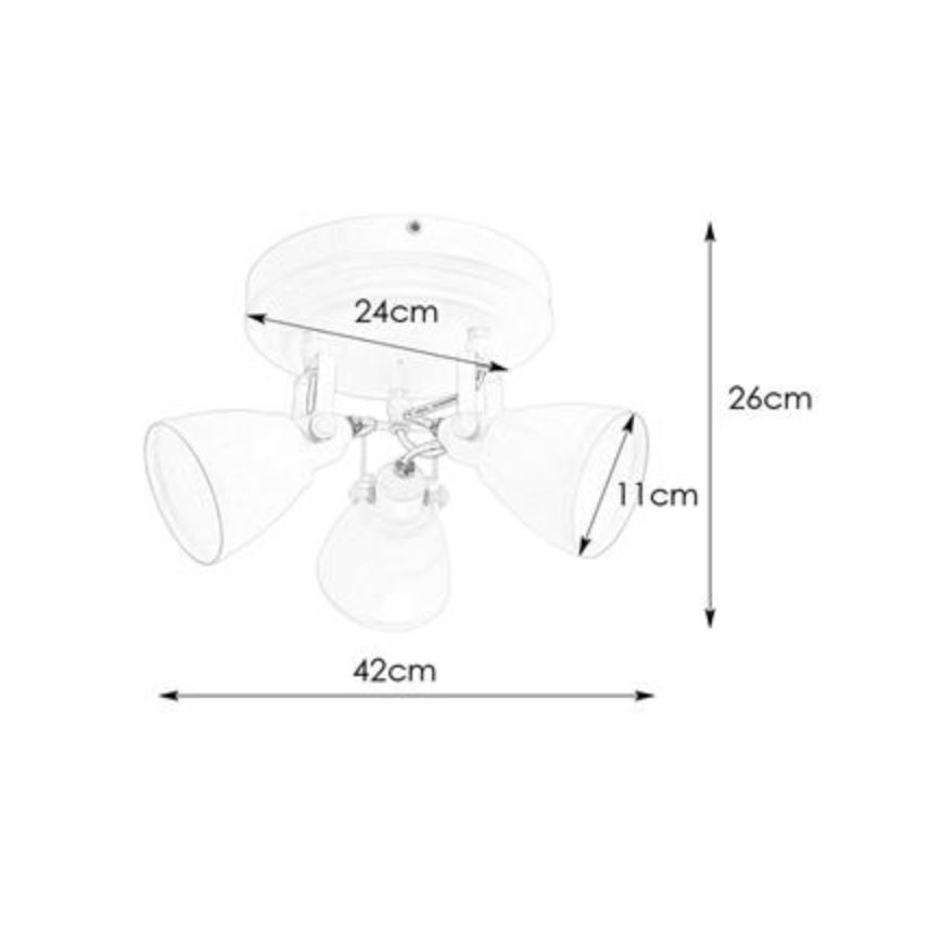 Markslöjd 108083 - Spotlampe til badeværelse FJÄLLBACKA 3xG9/20W/230V IP44 hvid