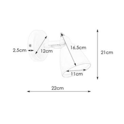 Markslöjd 108084 - Væglampe til badeværelse FJÄLLBACKA 1xG9/20W/230V IP44