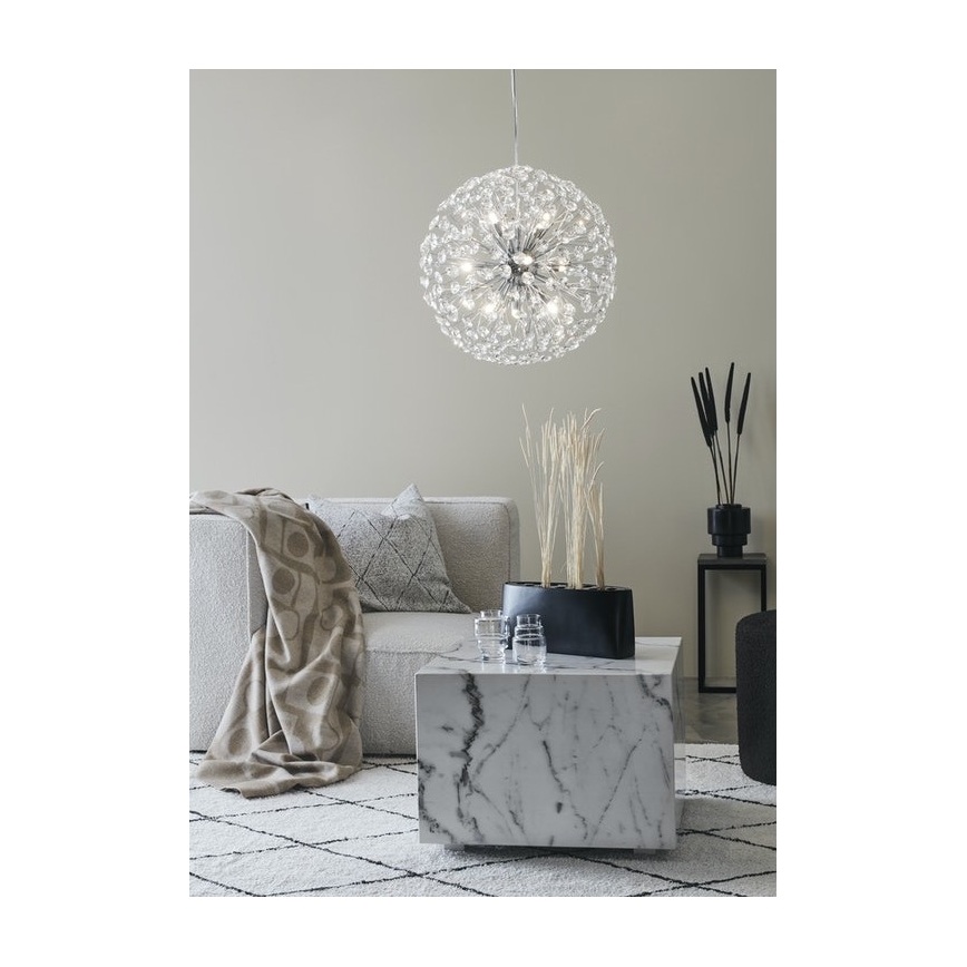 Markslöjd 108101 - Pendel i krystal BOLID 9xG9/20W/230V