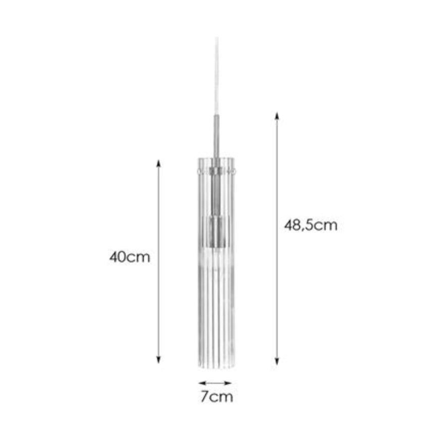 Markslöjd 108112 - Pendel TUBO 1xE14/40W/230V