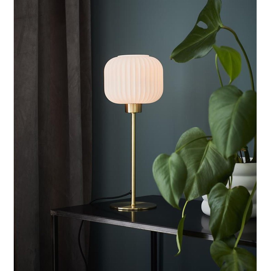 Markslöjd 108120 - Bordlampe SOBER 1xE27/60W/230V messing