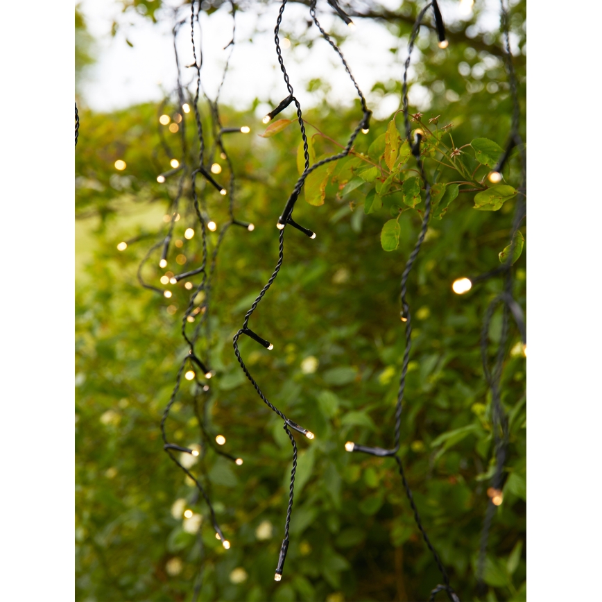 Markslöjd 108179 - LED udendørs julelysgardin GARDEN24 160xLED/24V 3,1m varm hvid