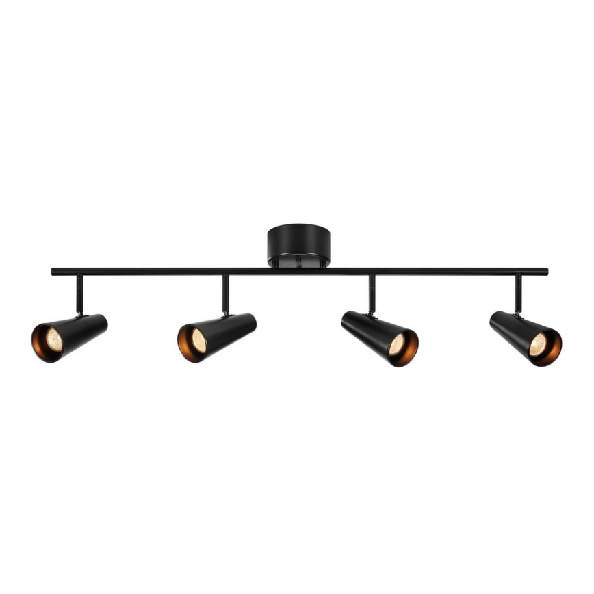 Markslöjd 108202 - Spotlampe CREST 4xGU10/7W/230V sort