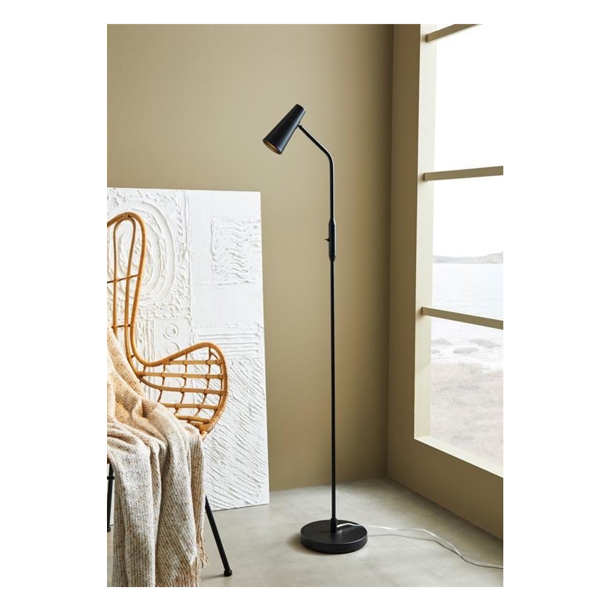 Markslöjd 108206 - Gulvlampe CREST 1xGU10/7W/230V sort