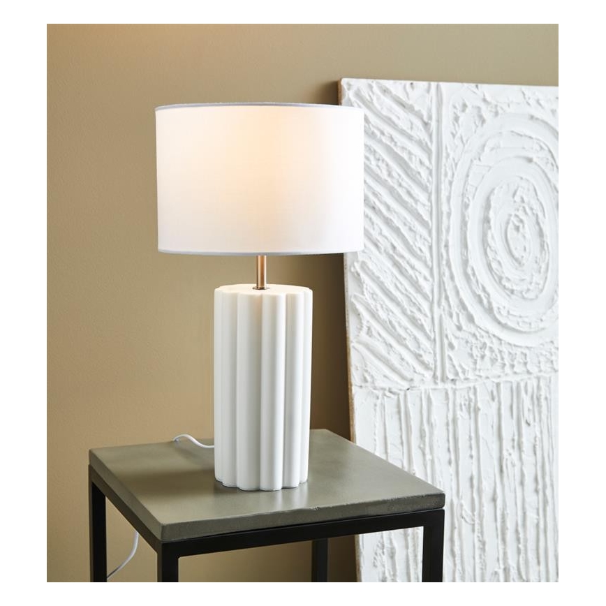 Markslöjd 108220 - Bordlampe COLUMN 1xE14/18W/230V hvid