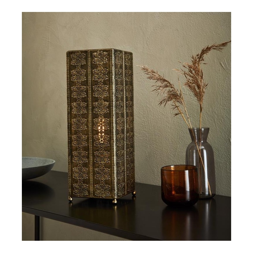 Markslöjd 108223 - Bordlampe AGRA 1xE14/18W/230V guldfarvet