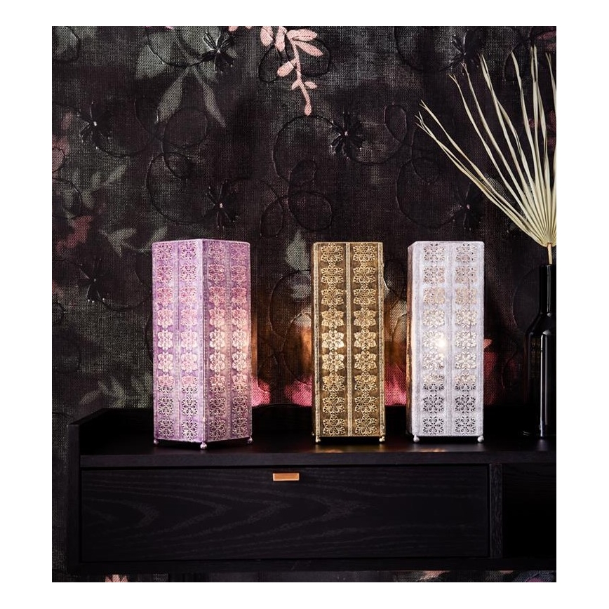 Markslöjd 108224 - Bordlampe AGRA 1xE14/18W/230V lilla