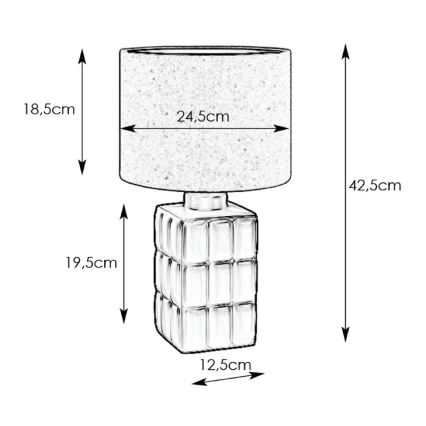 Markslöjd 108248 - Bordlampe CUSCINI 1xE14/40W/230V