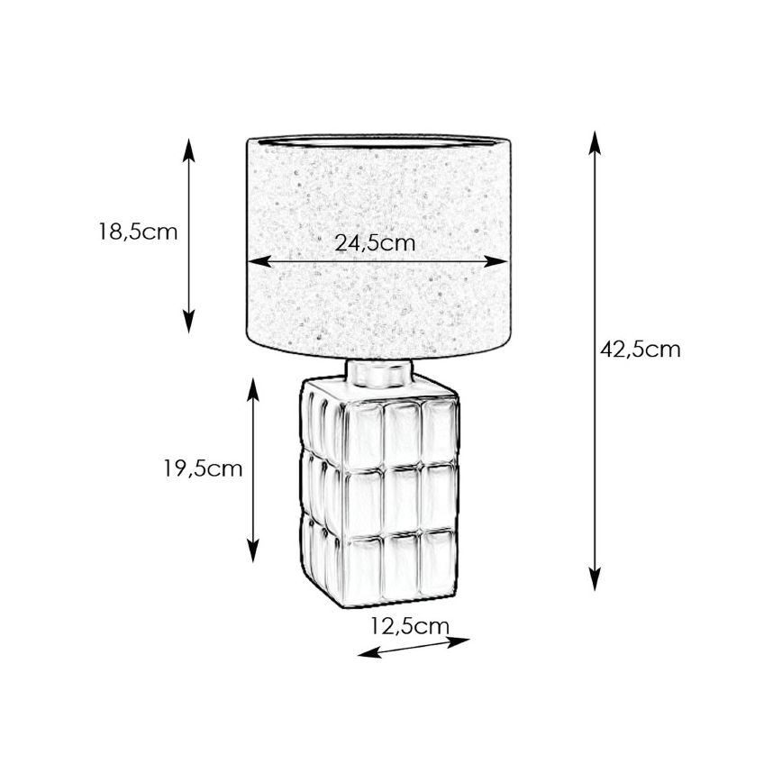 Markslöjd 108248 - Bordlampe CUSCINI 1xE14/40W/230V