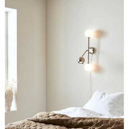 Markslöjd 108256 - Væglampe BESIDE 2xG9/20W/230V + 1xGU10/7W/230V mat krom