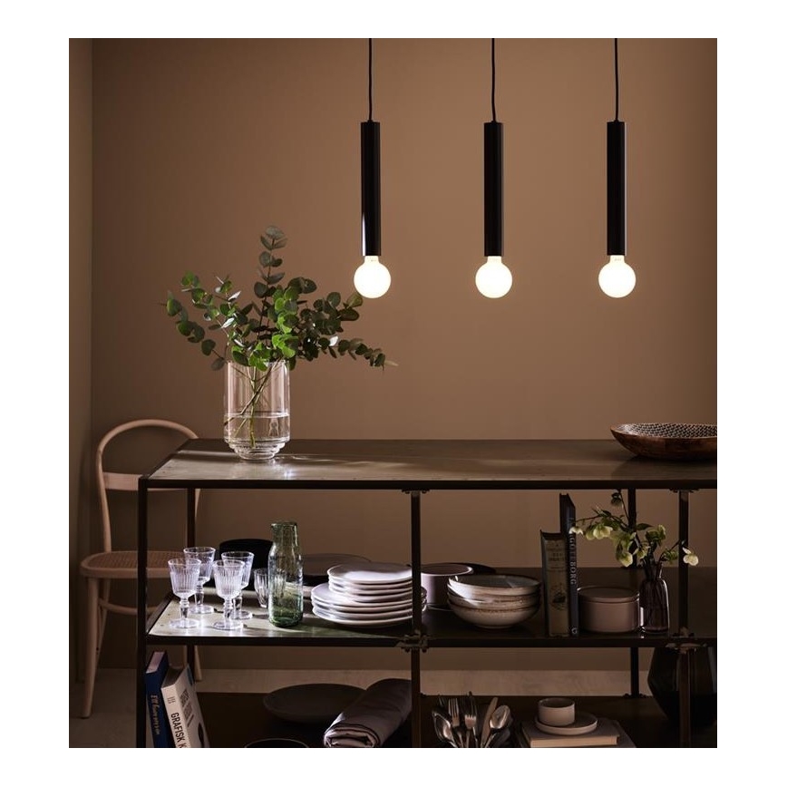 Markslöjd 108262 - Pendel SENCILLO 3xE27/40W/230V sort