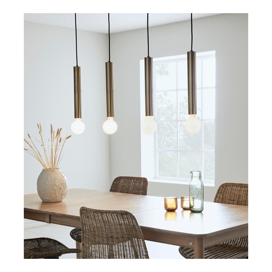 Markslöjd 108263 - Pendel SENCILLO 4xE27/40W/230V guldfarvet