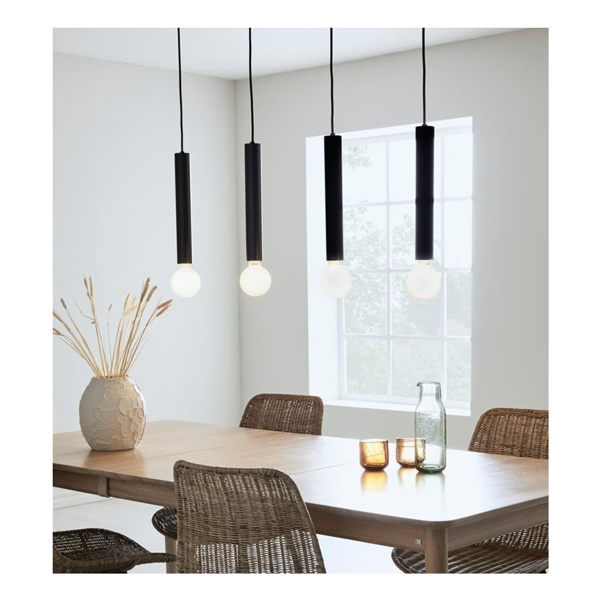Markslöjd 108264 - Pendel SENCILLO 4xE27/40W/230V sort