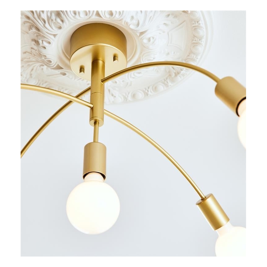 Markslöjd 108285 - Loftlampe CYGNUS 5xE27/40W/230V guldfarvet
