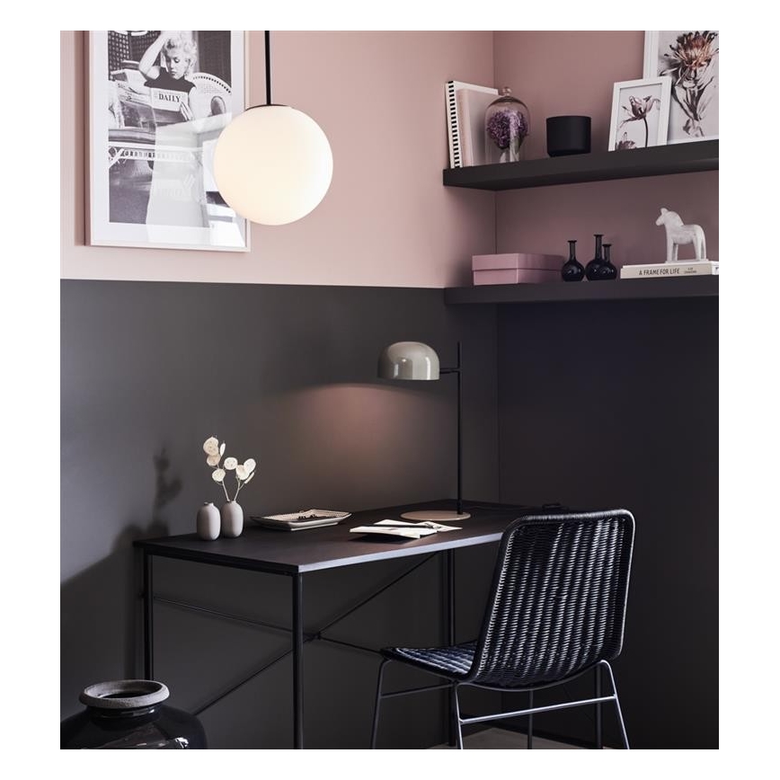 Markslöjd 108292 - Bordlampe POSE 1xE14/25W/230V grå
