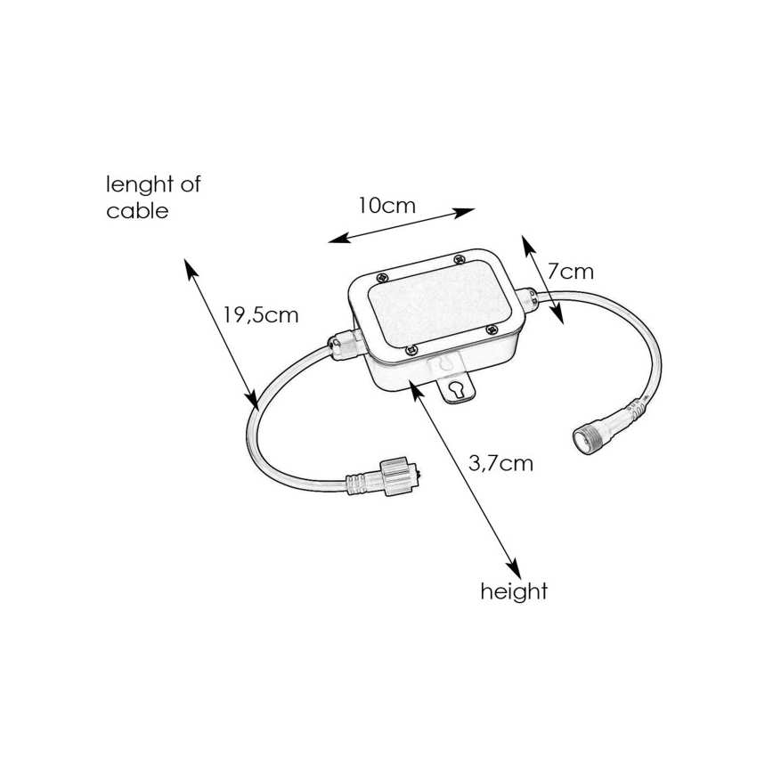 Markslöjd 108332 - Sikringsboks GARDEN24 24V IP44