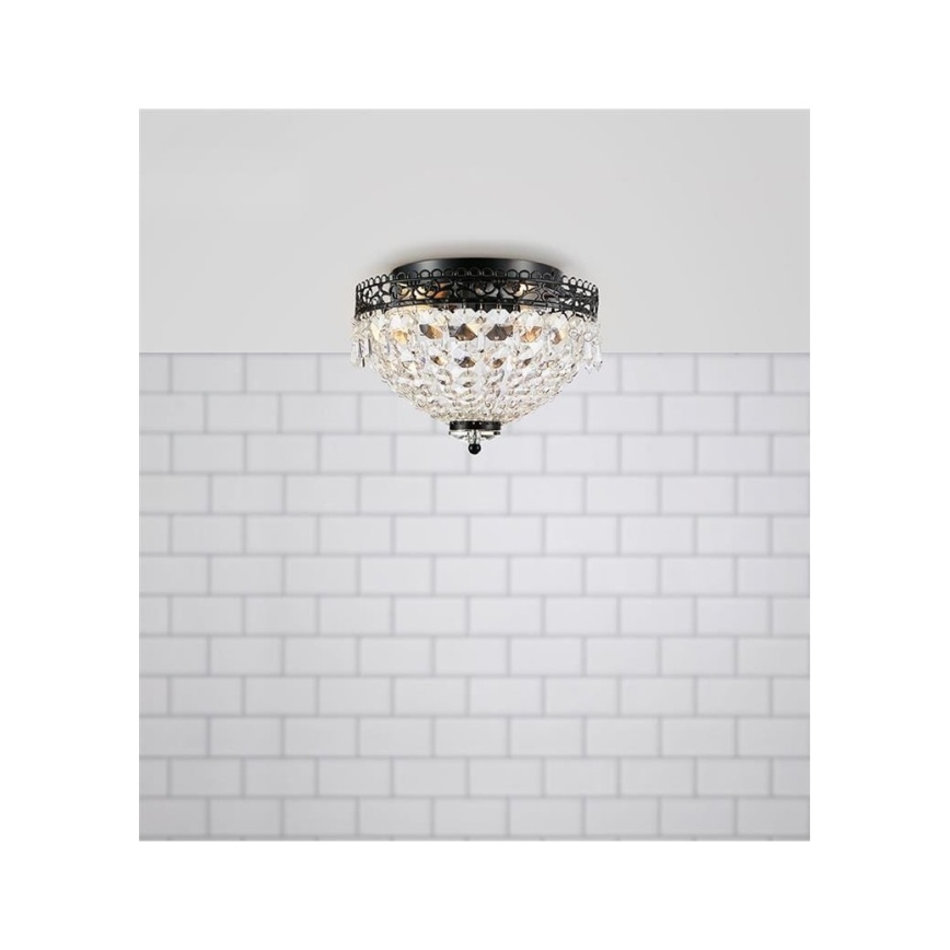Markslöjd 108424 - Loftlampe JOLINE 2xE14/40W/230V sort