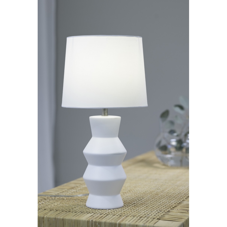 Markslöjd 108448 - Bordlampe SIENNA 1xE27/40W/230V hvid