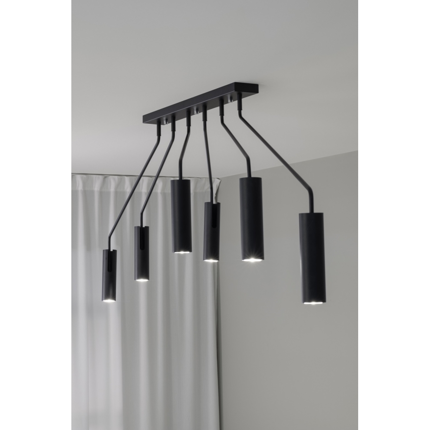 Markslöjd 108508 - Spotlampe RAMUS 6xGU10/25W/230V sort