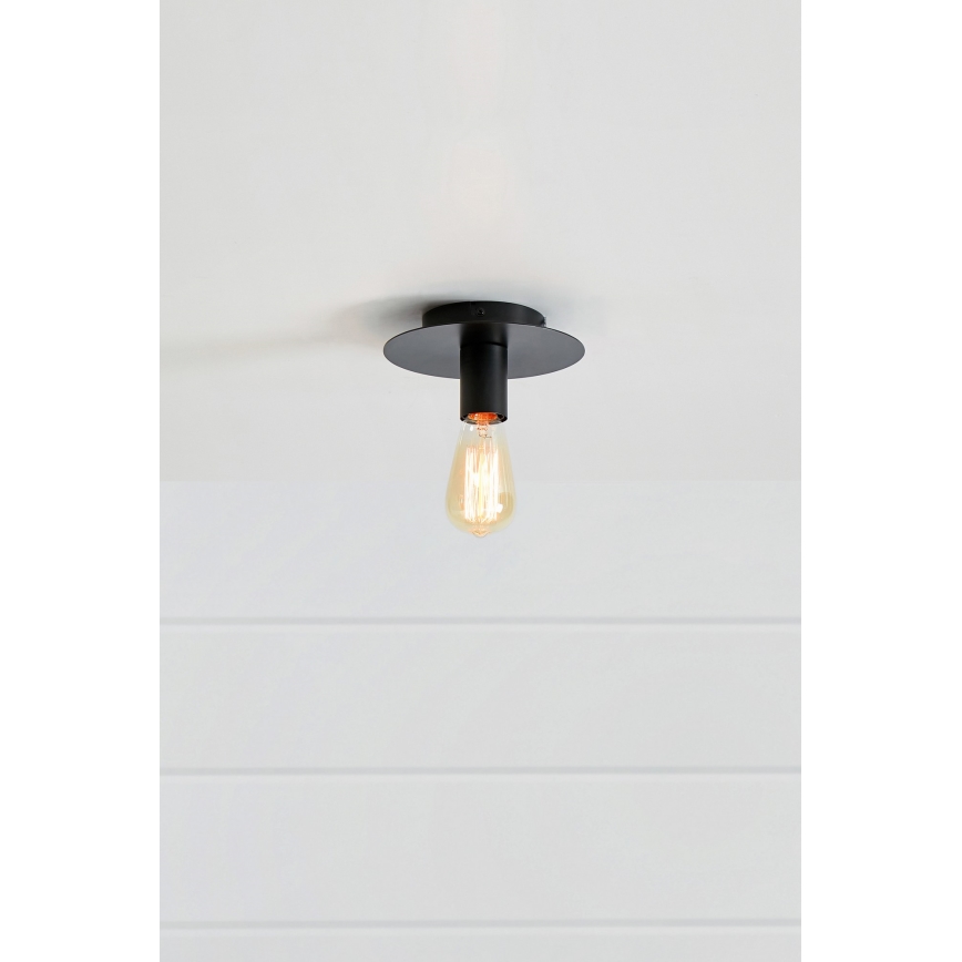 Markslöjd 108540 - Loftlampe PIATTO 1xE27/40W/230V sort